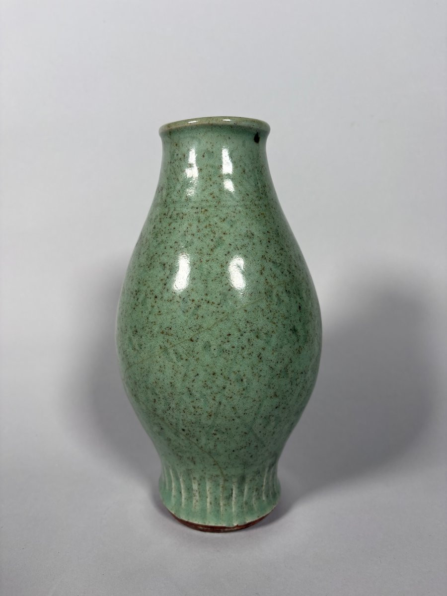 Vase en grès céladon Longquan Dynastie Yuan-Ming-photo-3