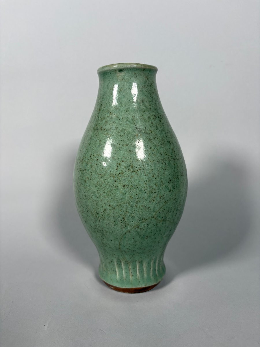 Vase en grès céladon Longquan Dynastie Yuan-Ming-photo-4