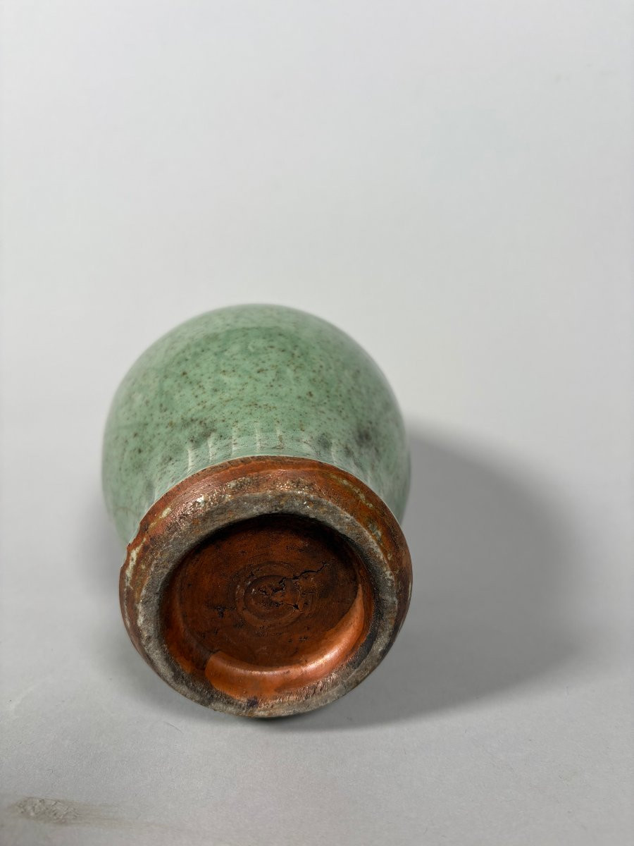 Vase en grès céladon Longquan Dynastie Yuan-Ming-photo-2