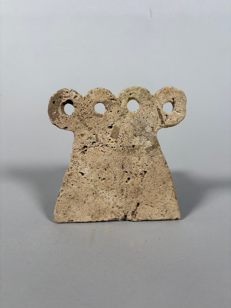 Bell-shaped Idol With Eyes, Tell Brak Archaeology, 4th Millennium Bc-photo-5