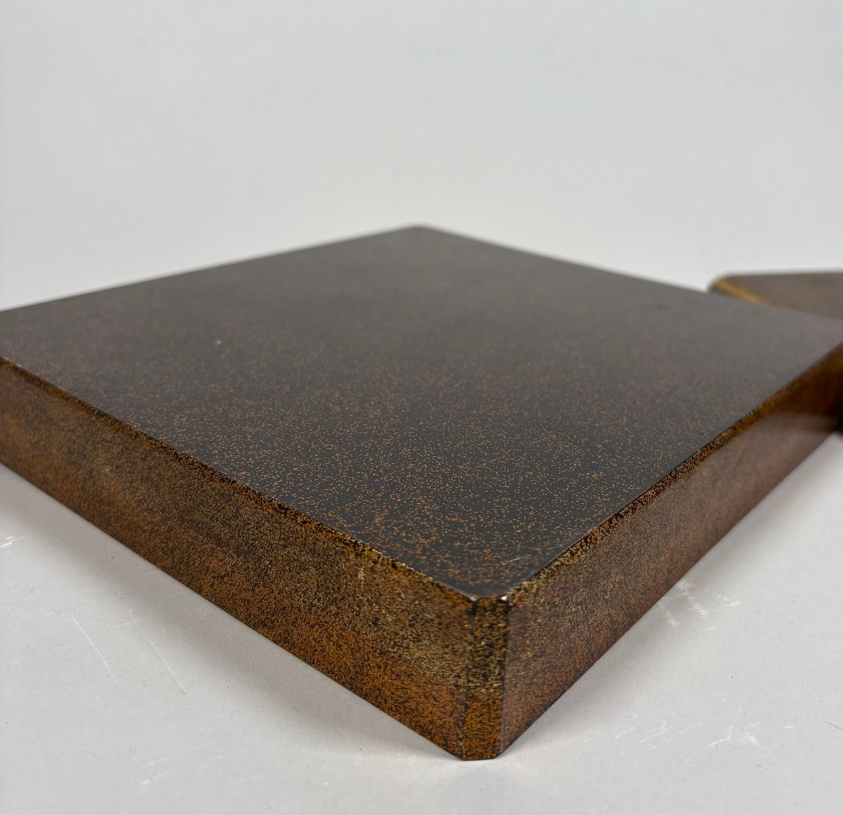 Japan - Mid-edo Period (1603-1868) Suzuribako Lacquer Calligraphy Box Nashiji-photo-3