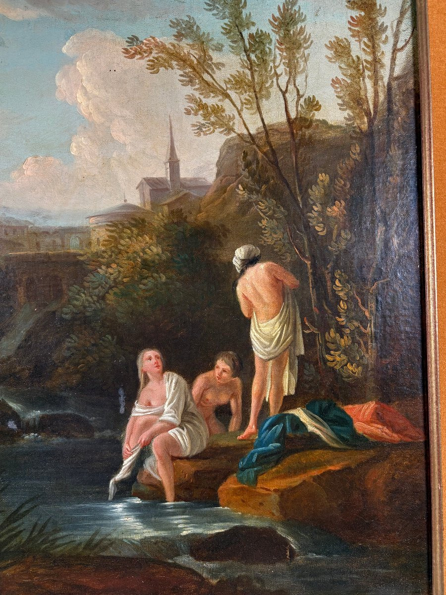  Suiveur de Claude Joseph Vernet (1714-1789) : "Les Plaisirs de l'été".  -photo-3