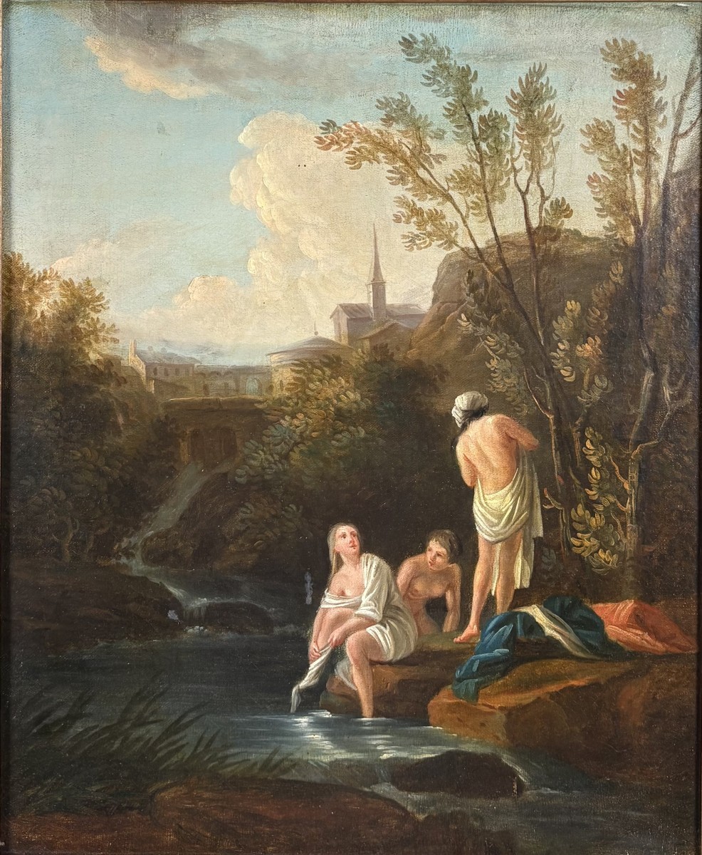  Suiveur de Claude Joseph Vernet (1714-1789) : "Les Plaisirs de l'été".  