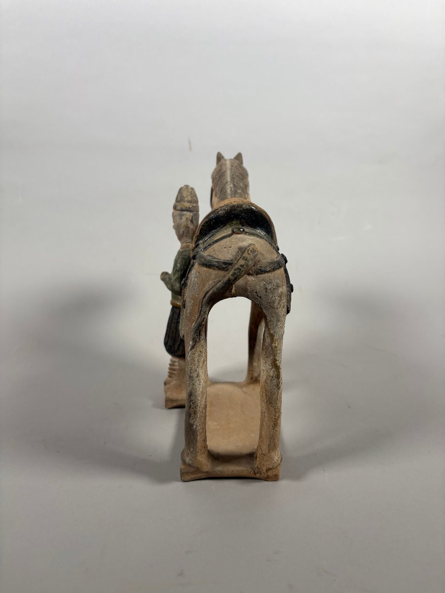 Ming Dynasty Mingqi Figurine Of A Groom, Terracotta - China, 22cm, Archaeology-photo-4