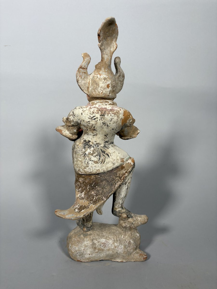 Sculpture d'un Lokapala Mingqi Chine Époque TANG (618-907) mingqi-photo-2