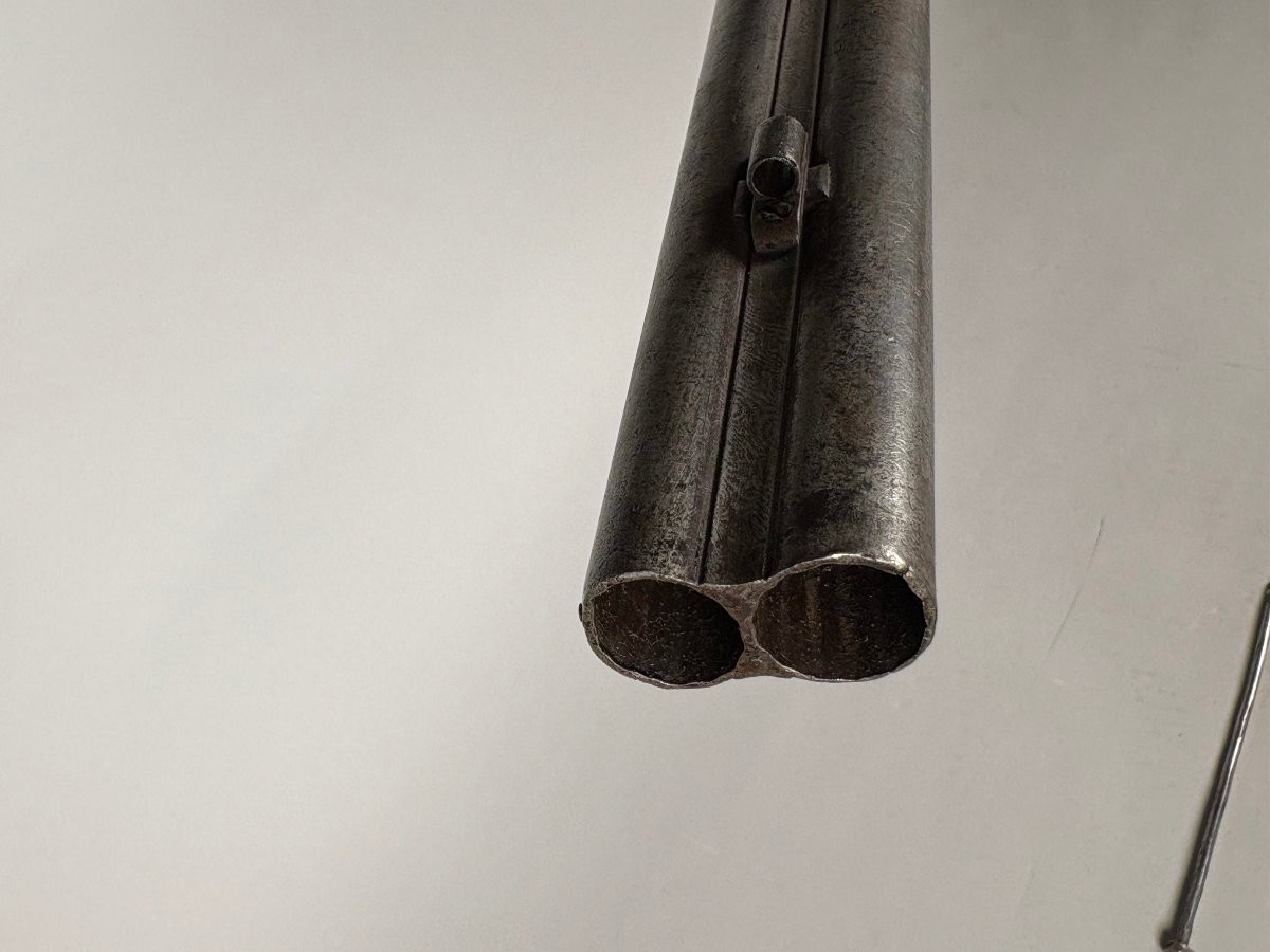 Rare 1855 Double-barreled Over-and-under Staff Officer's Pistol, 19th Century-photo-6