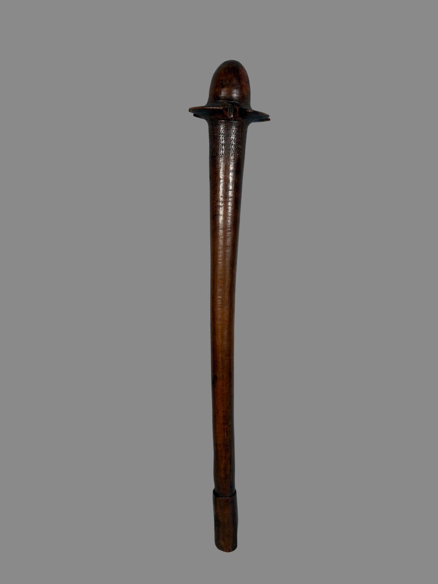  Phallic War Club With A Phallic Head, Kanak, New Caledonia