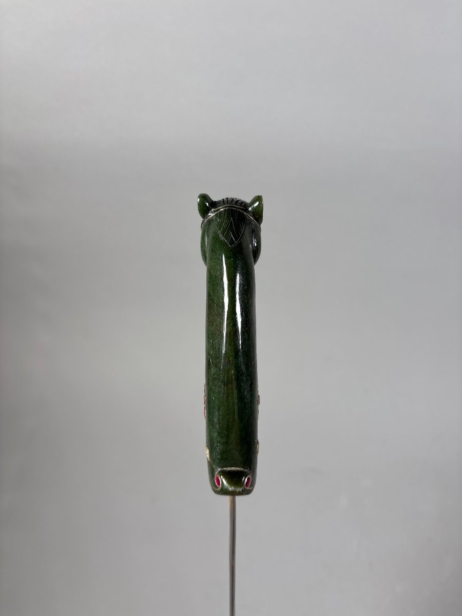 Horse-headed Jade Kard Dagger India Mughal Dynasty (1526-1857)-photo-1