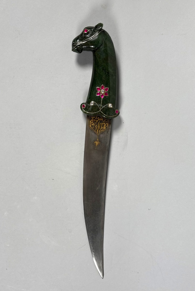 Horse-headed Jade Kard Dagger India Mughal Dynasty (1526-1857)