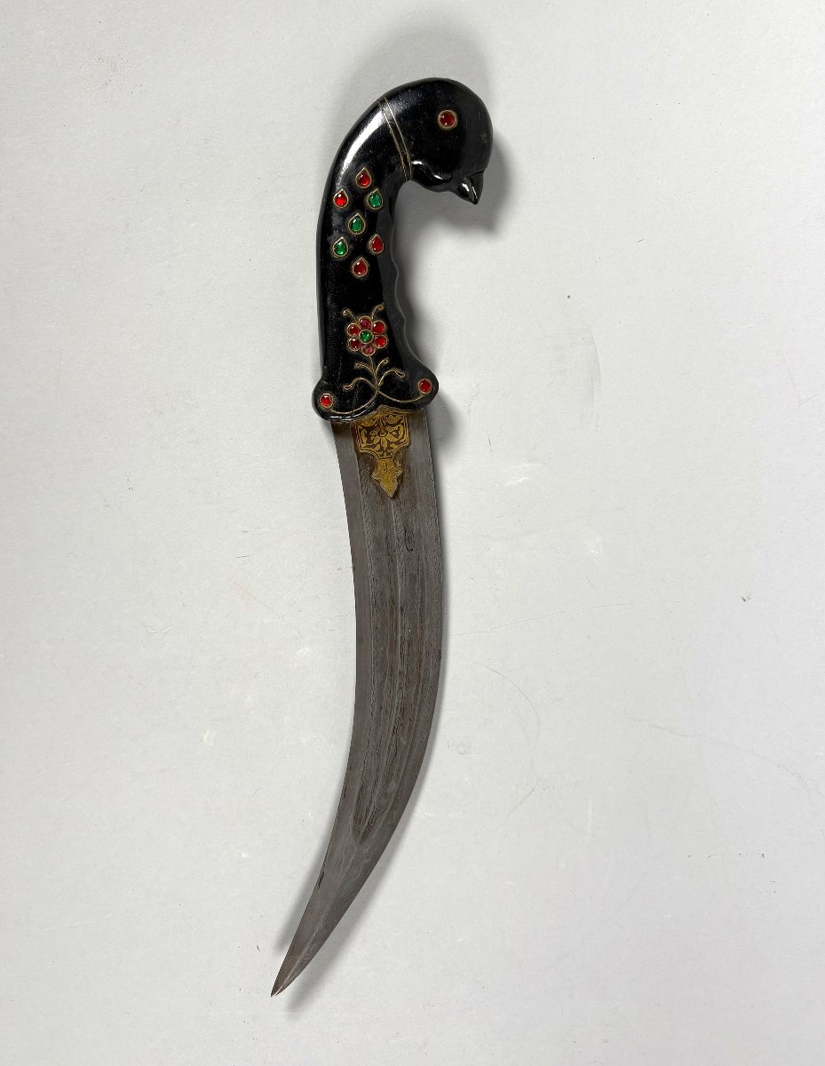 Kard Birdhead Jade Dagger India Mughal Dynasty (1526-1857)-photo-1