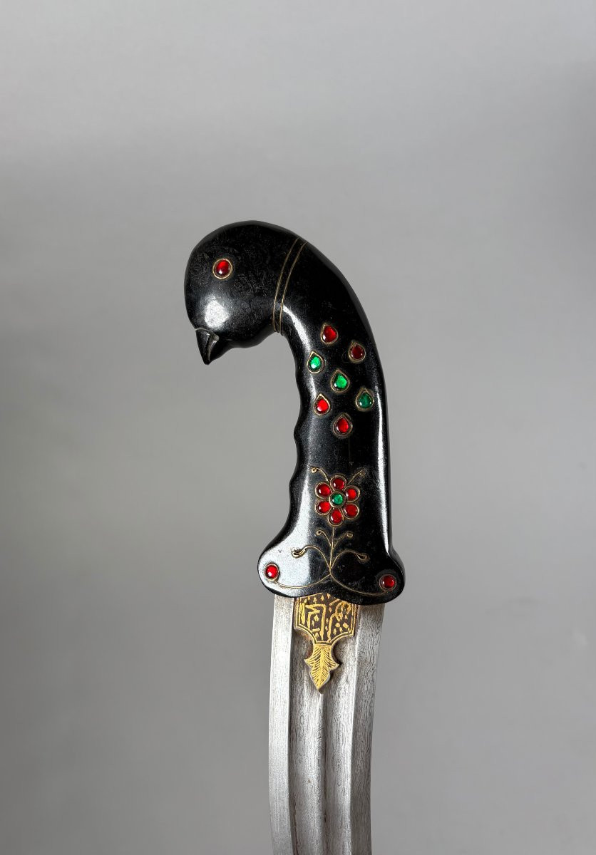 Kard Birdhead Jade Dagger India Mughal Dynasty (1526-1857)-photo-2