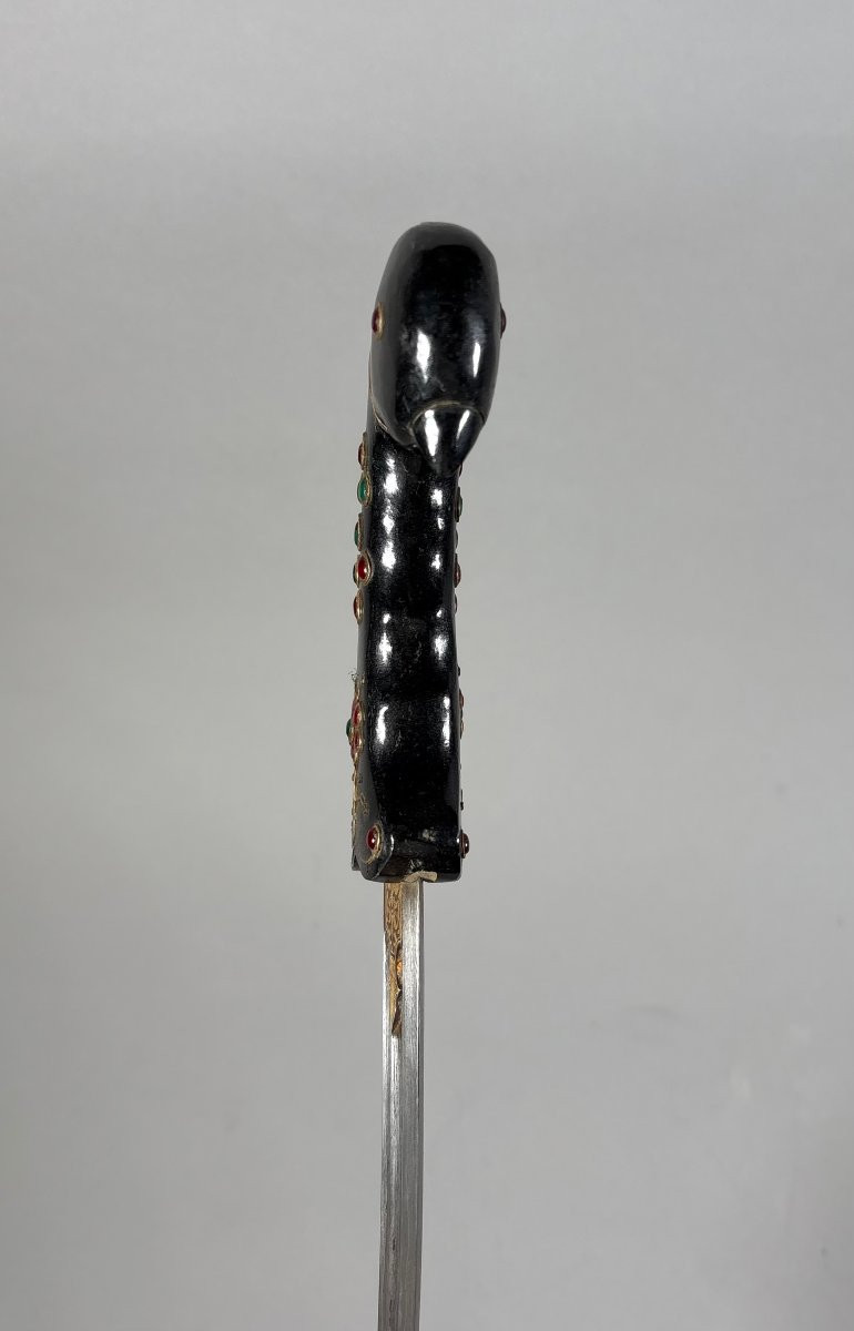 Kard Birdhead Jade Dagger India Mughal Dynasty (1526-1857)-photo-3
