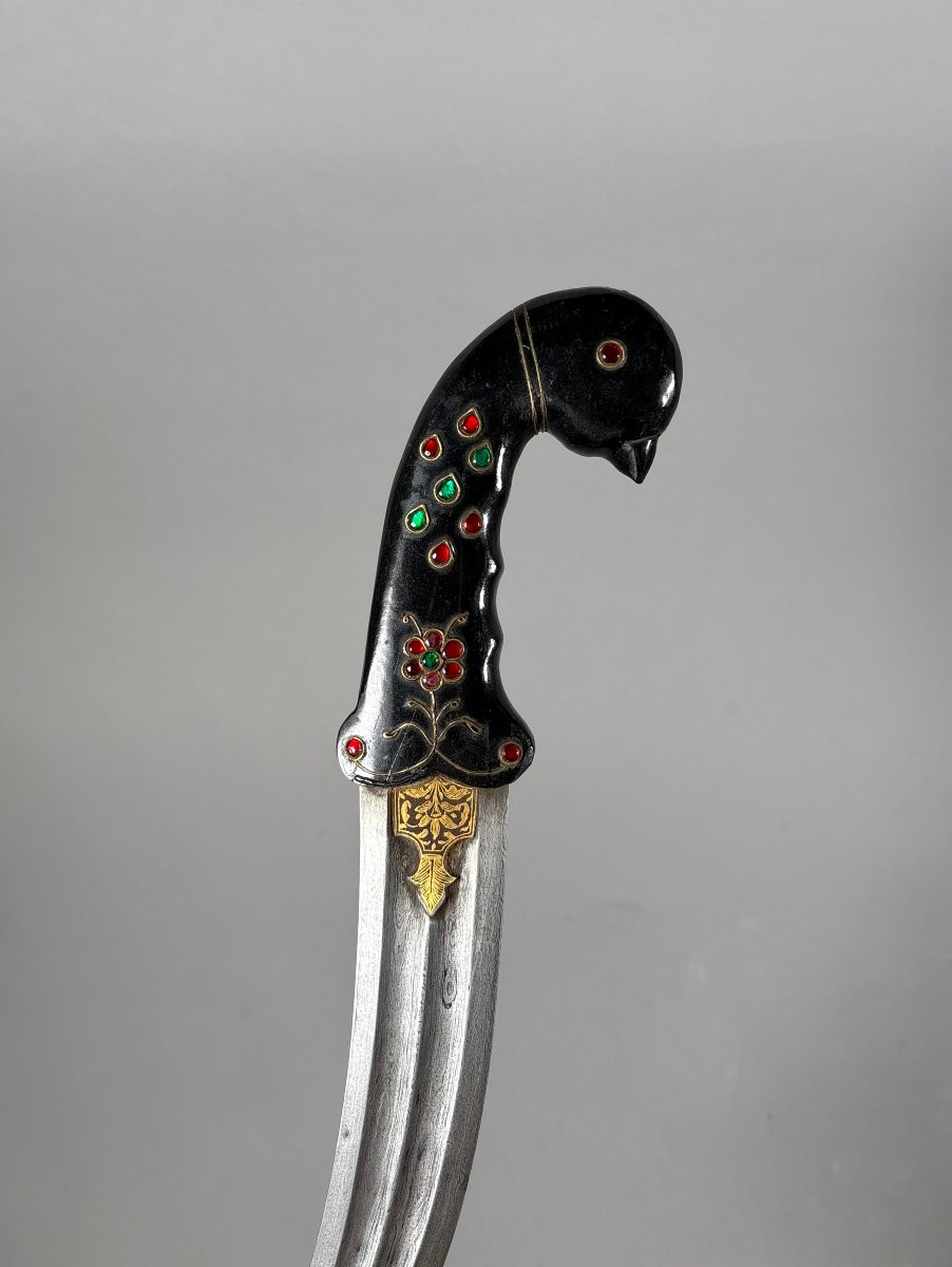 Kard Birdhead Jade Dagger India Mughal Dynasty (1526-1857)-photo-4