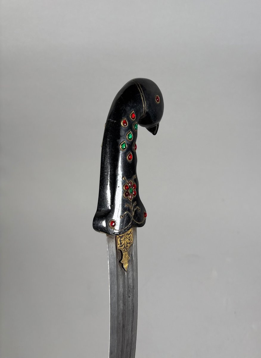 Kard Birdhead Jade Dagger India Mughal Dynasty (1526-1857)-photo-5