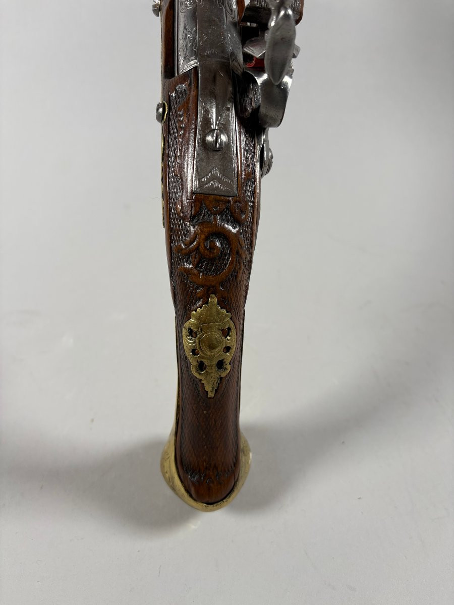 Oriental Flintlock Pistol 18th Century Circa 1750-photo-2