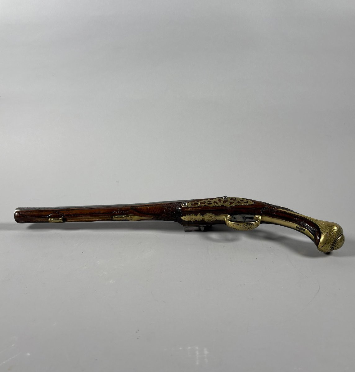 Oriental Flintlock Pistol 18th Century Circa 1750-photo-4