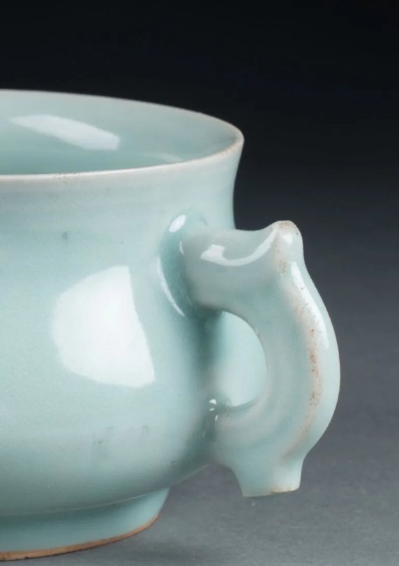 Celadon Porcelain Incense Burner - Qing Dynasty - 19th Century - China-photo-4