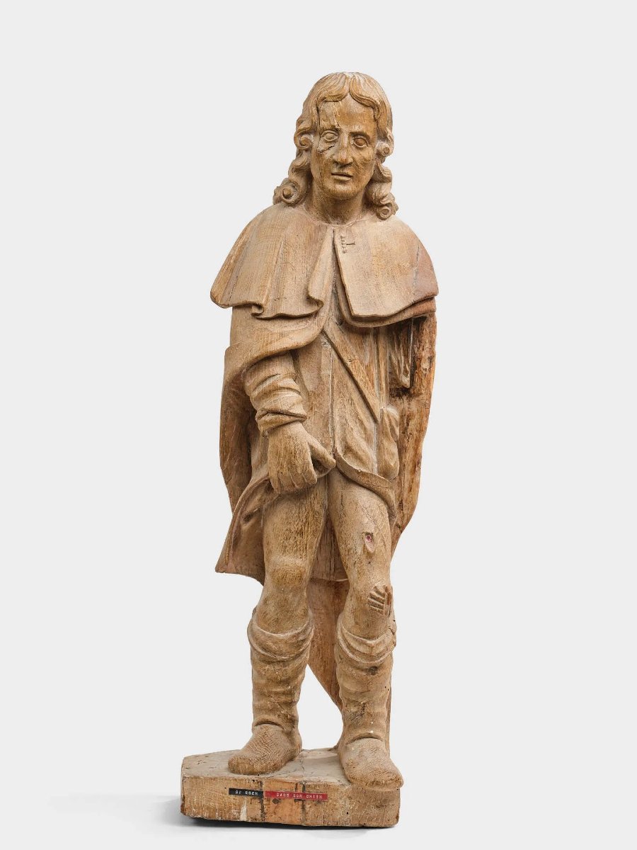Sculpture en bois de Saint Roch  - XVIIème siècle  