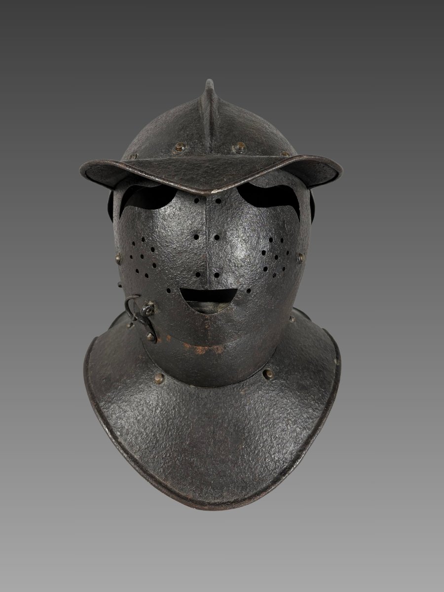 16th-century Wrought-iron "savoyard" Helmet Armor-photo-6