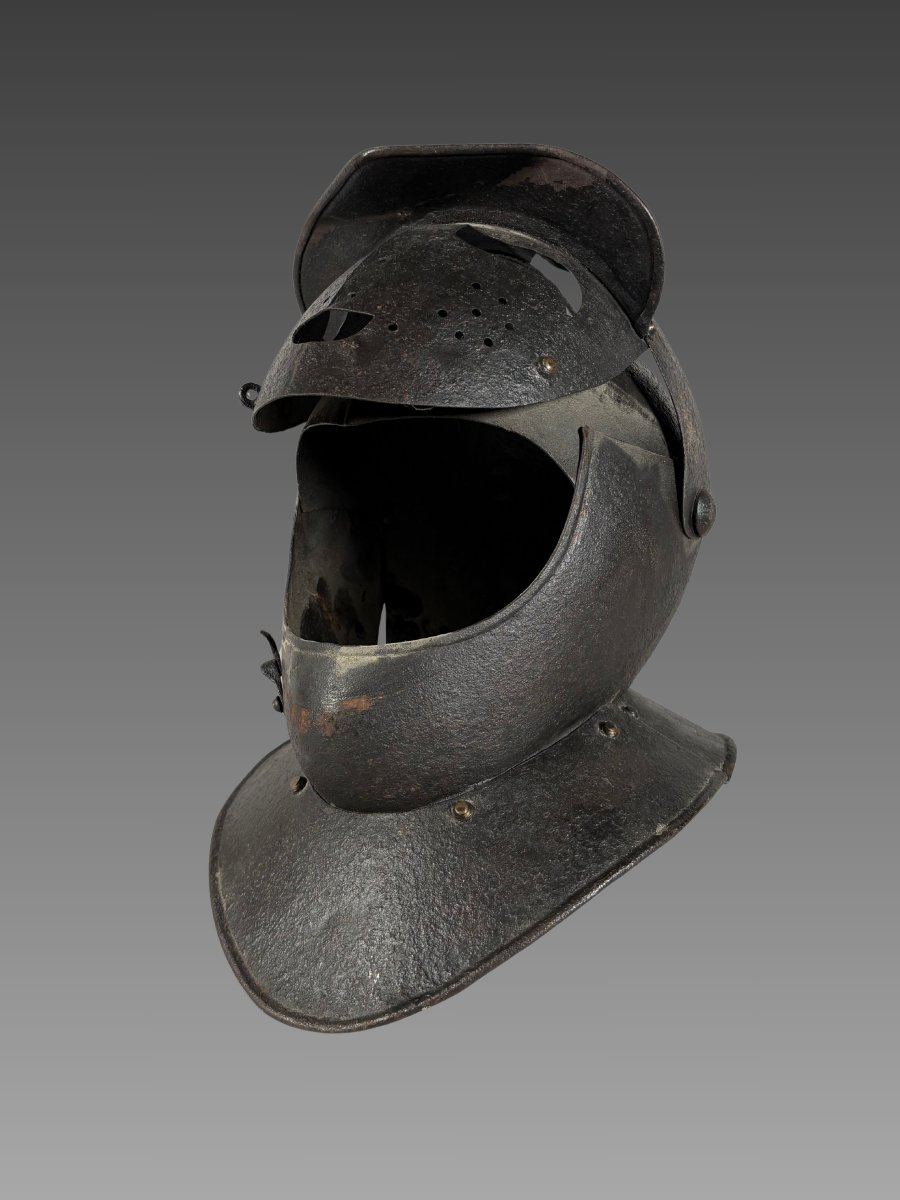 16th-century Wrought-iron "savoyard" Helmet Armor-photo-7