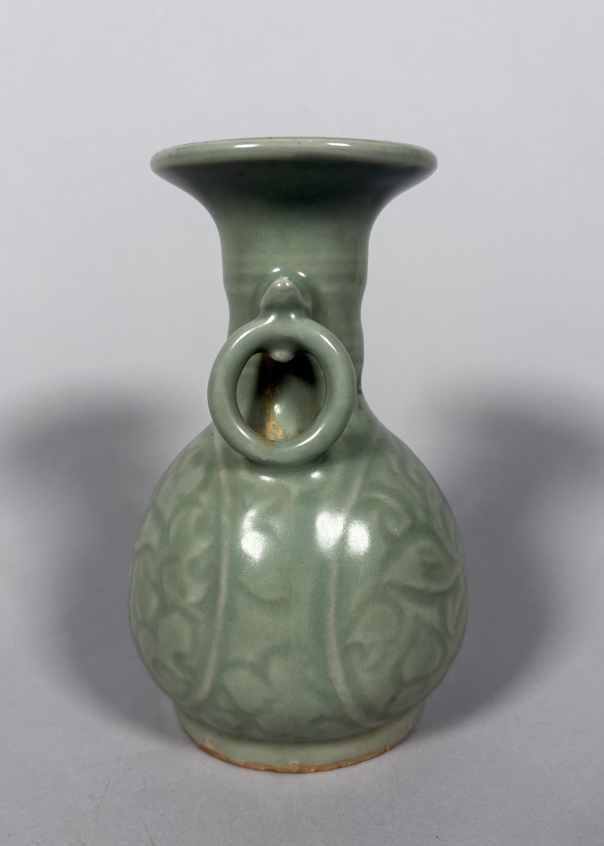 Vase en grès céladon Longquan Dynastie Yuan-Ming - Chine-photo-3