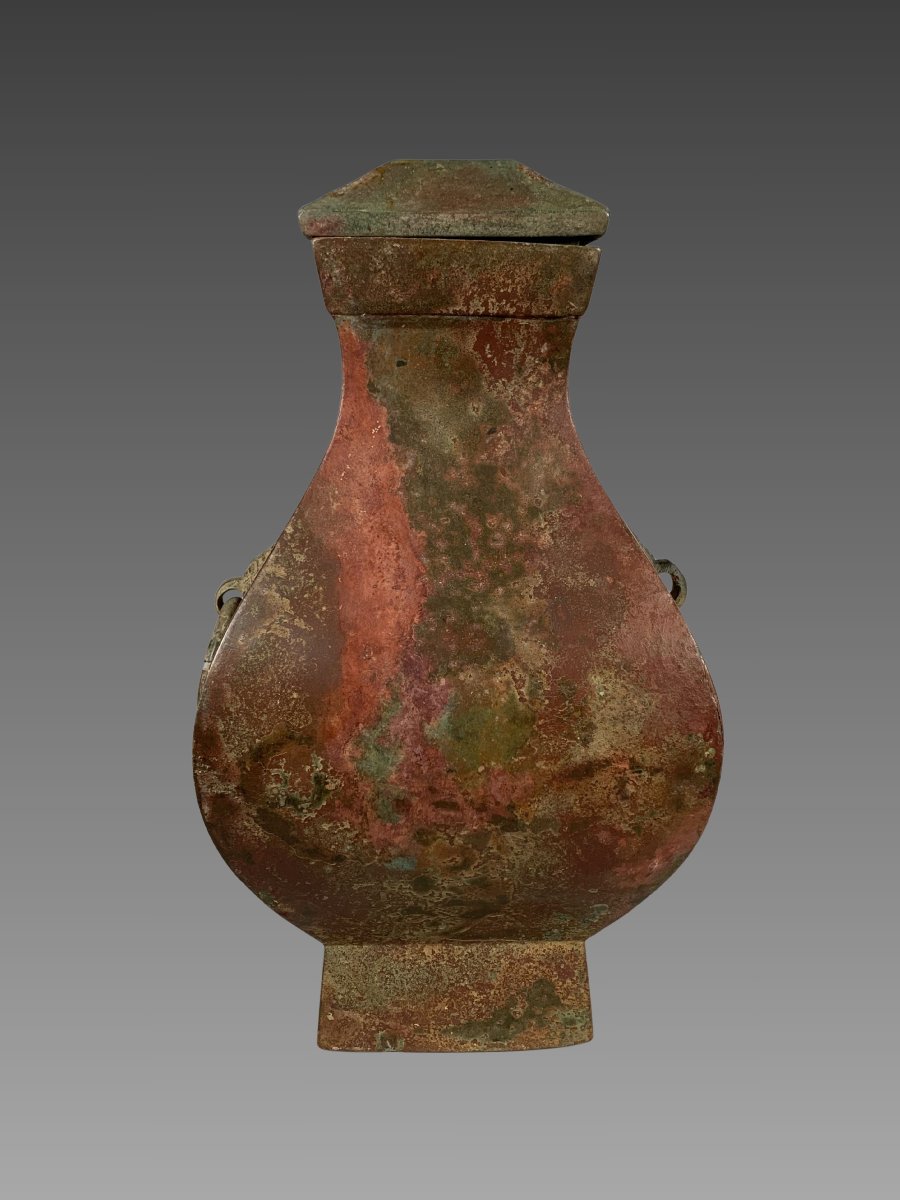 Polychrome Terracotta Vase, Early Han Dynasty (206 Bc–220 Ad), Ancient China-photo-2