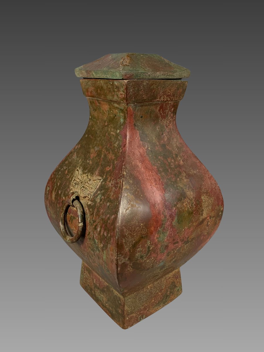 Polychrome Terracotta Vase, Early Han Dynasty (206 Bc–220 Ad), Ancient China-photo-3