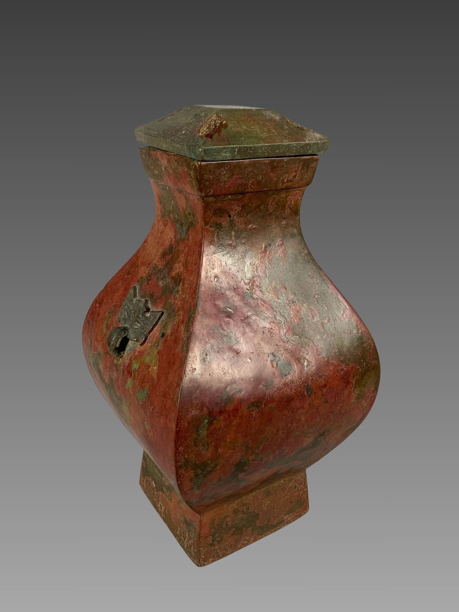 Polychrome Terracotta Vase, Early Han Dynasty (206 Bc–220 Ad), Ancient China-photo-1