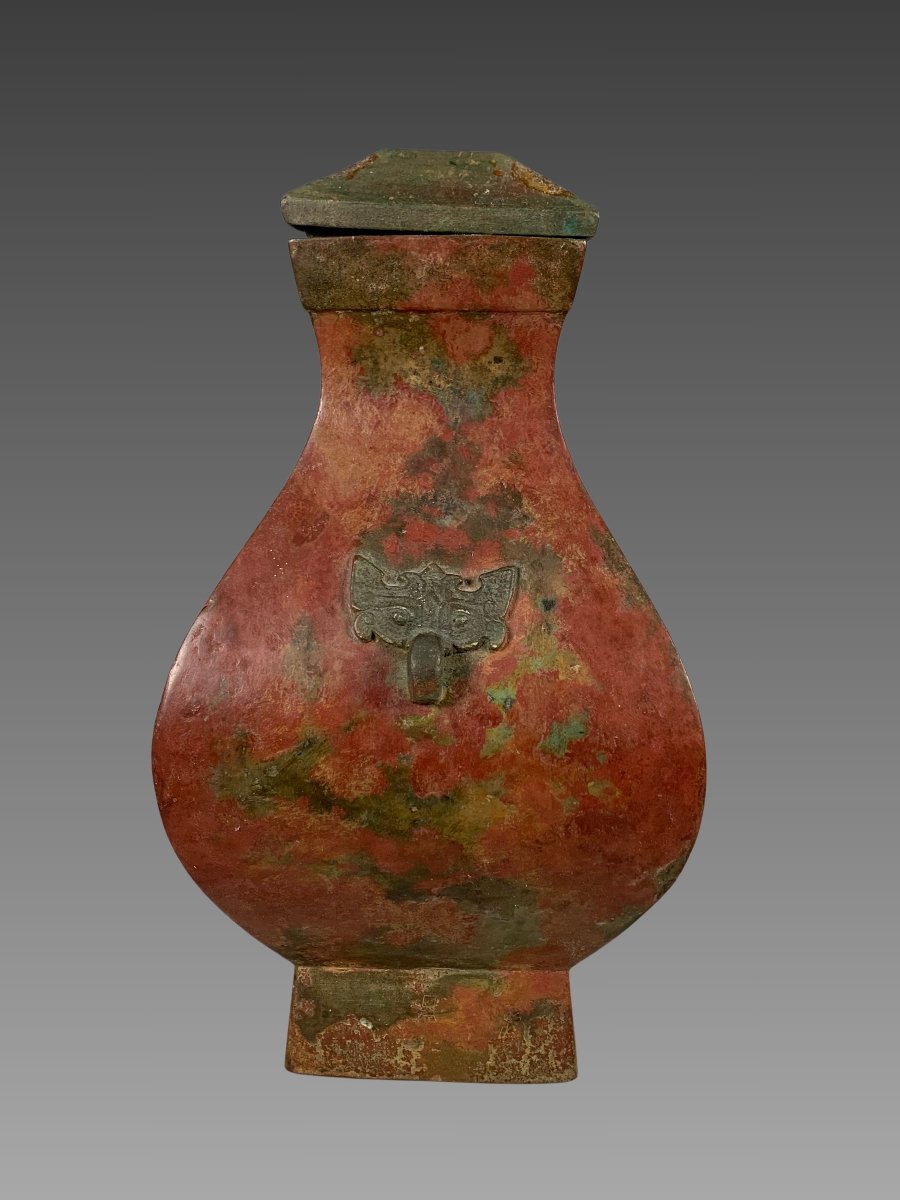 Polychrome Terracotta Vase, Early Han Dynasty (206 Bc–220 Ad), Ancient China-photo-2