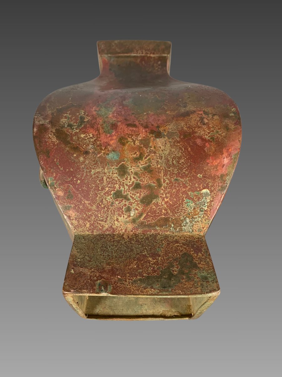 Polychrome Terracotta Vase, Early Han Dynasty (206 Bc–220 Ad), Ancient China-photo-3