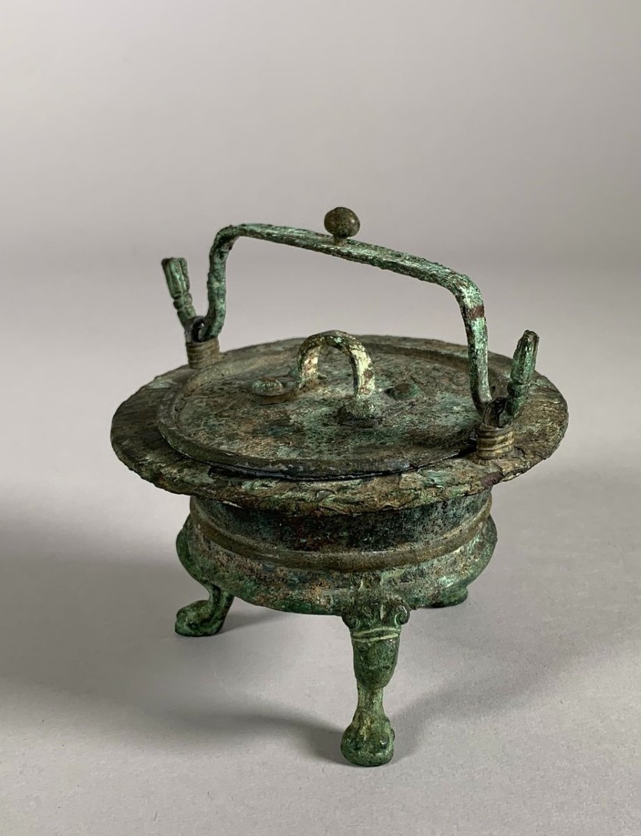 Récipient En Bronze Epoque Romaine antique Ier-IIème siècle Archéologie