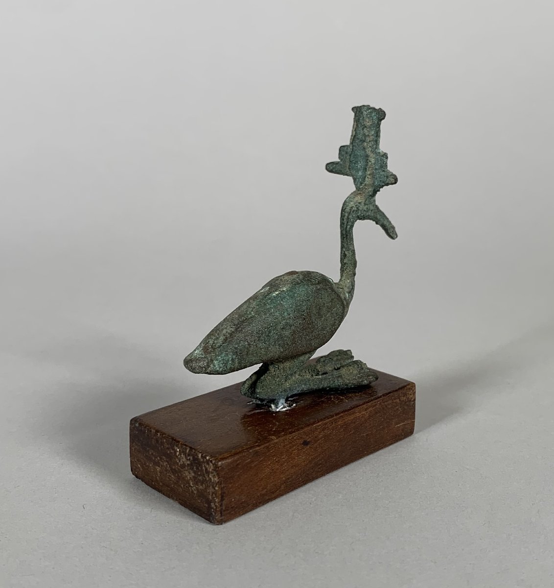 Statuette de THOT-IBIS Bronze à patine verte   Egypte période Ptolemaique 332–30 av. J.-C.-photo-2