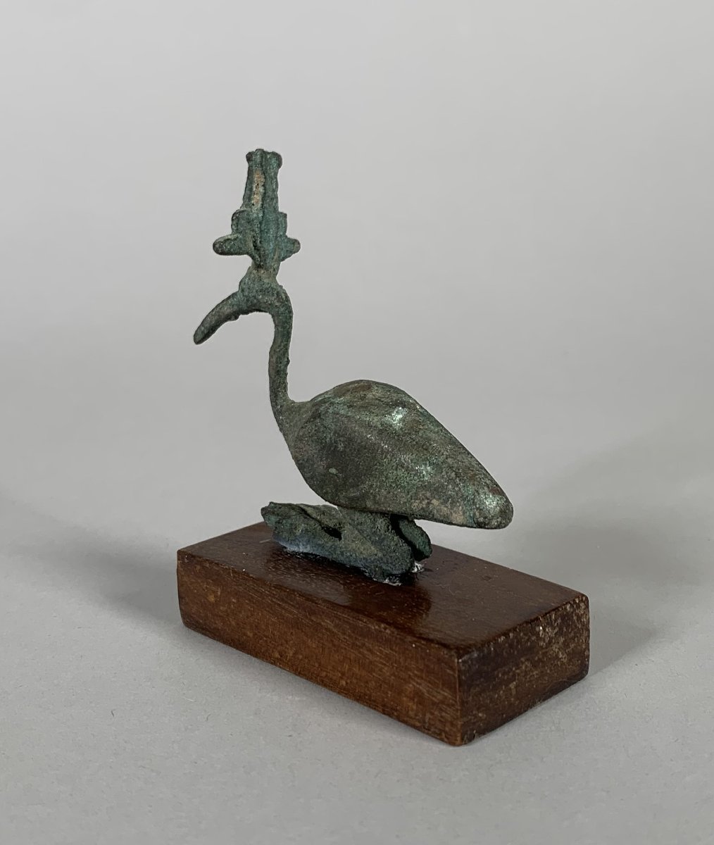 Statuette de THOT-IBIS Bronze à patine verte   Egypte période Ptolemaique 332–30 av. J.-C.-photo-4