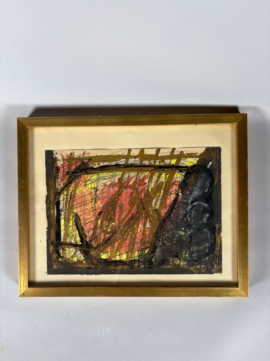 Sonja Sekula (1918–1963) Abstract Expressionist Composition. 1953-photo-2