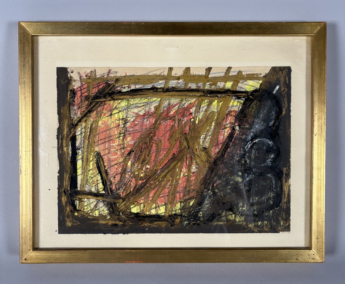 Sonja Sekula (1918–1963) Abstract Expressionist Composition. 1953