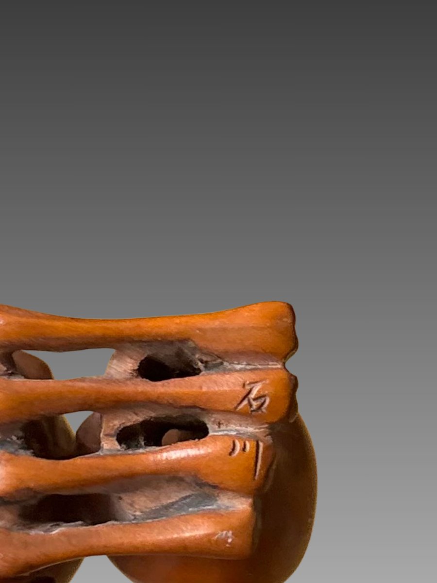 Netsuke With Skulls, Japan, Meiji Era, 19th Century-photo-2