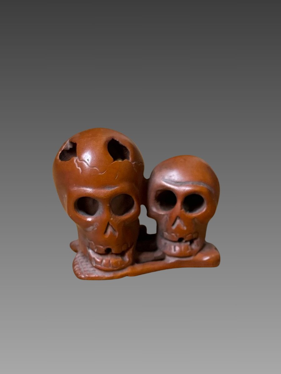 Netsuke With Skulls, Japan, Meiji Era, 19th Century