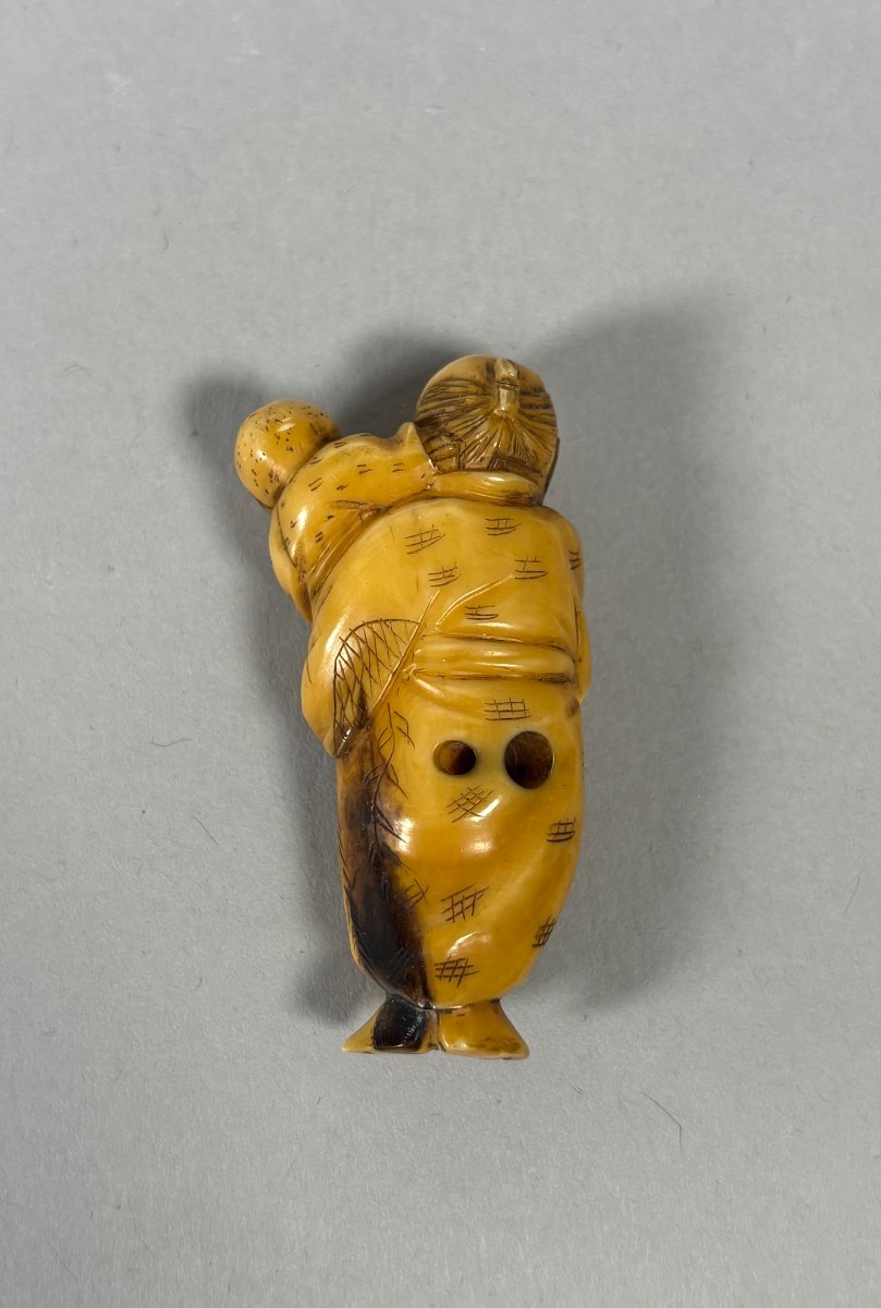 Netsuke en ivoire Japon Ere Meiji XIXème siècles-photo-2