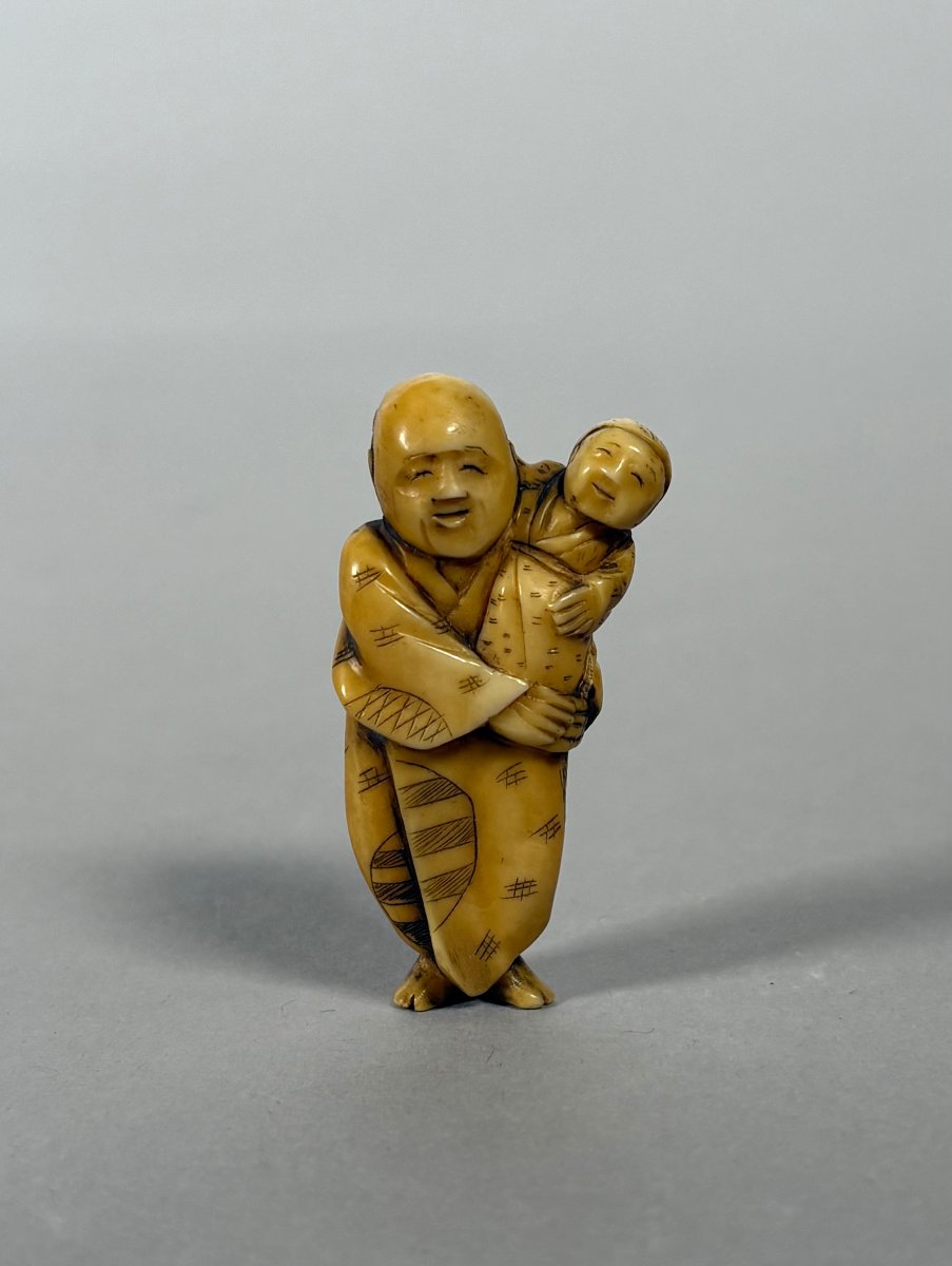 Netsuke en ivoire Japon Ere Meiji XIXème siècles