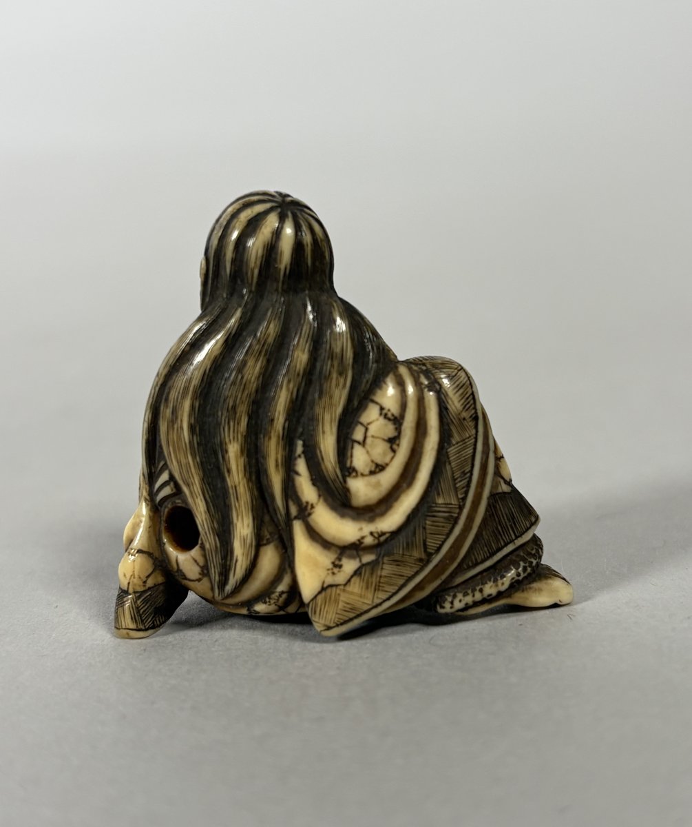 Ivory Netsuke, Japan, Meiji Period, 19th Century-photo-3