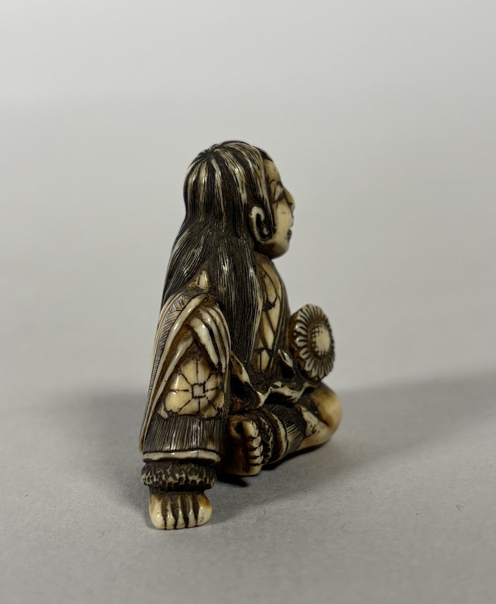 Ivory Netsuke, Japan, Meiji Period, 19th Century-photo-4