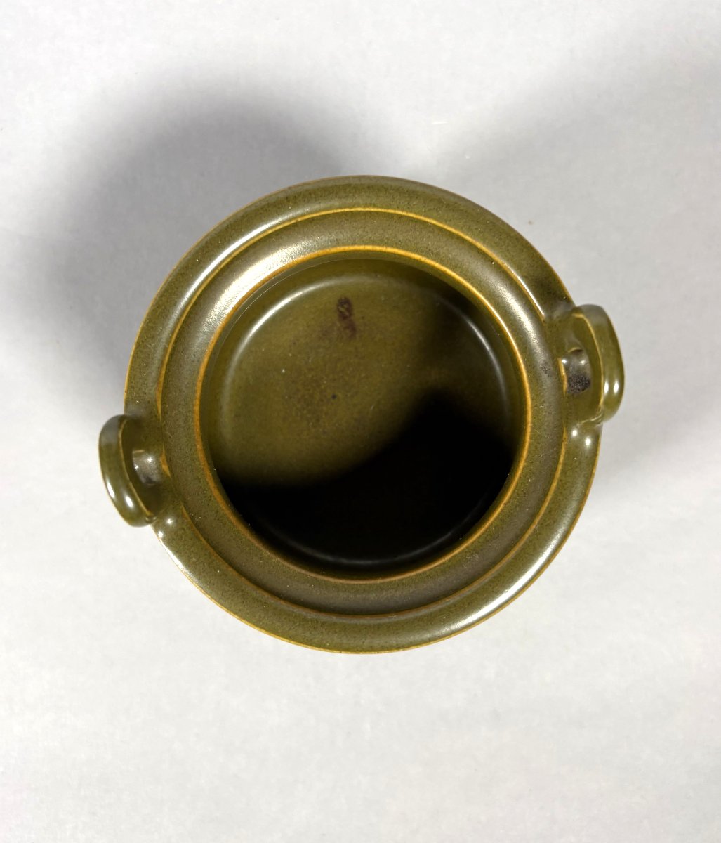 "tea Powder" Porcelain Incense Burner, China, 19th Century-photo-3