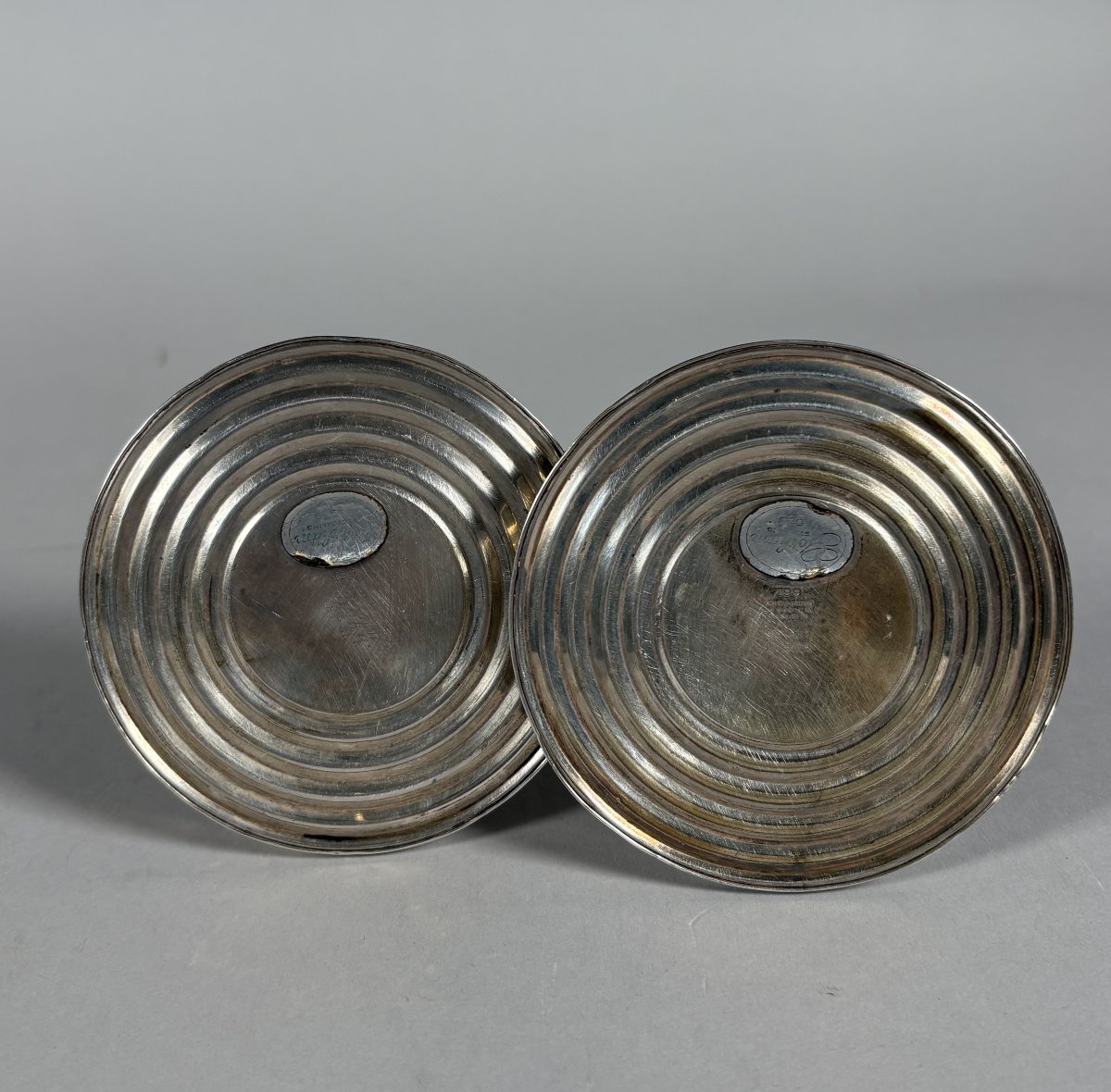 Pair Of American 925 Silver Candlesticks -photo-4