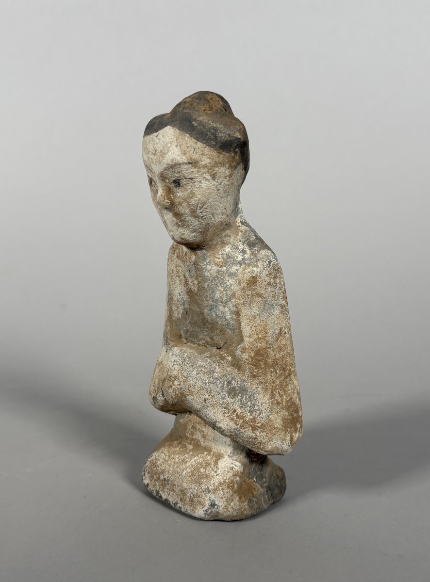 Sculpture d'une Mingqi Chine Dynastie Han (206 av. J.-C. à 221)-photo-3
