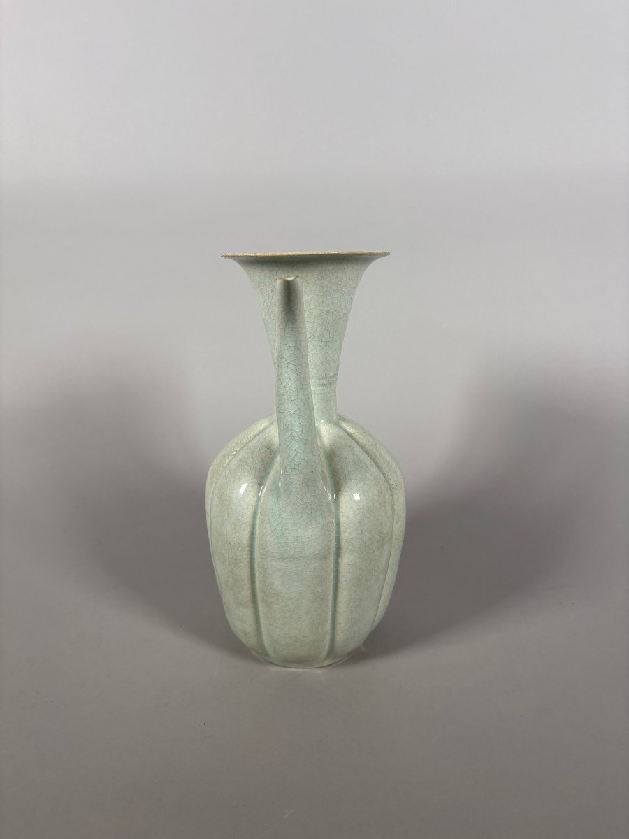 Verseuse Qinbaï en porcelaine céladon craquelé Chine, Dynastie Song (960-1279), Fours Jizhou-photo-2