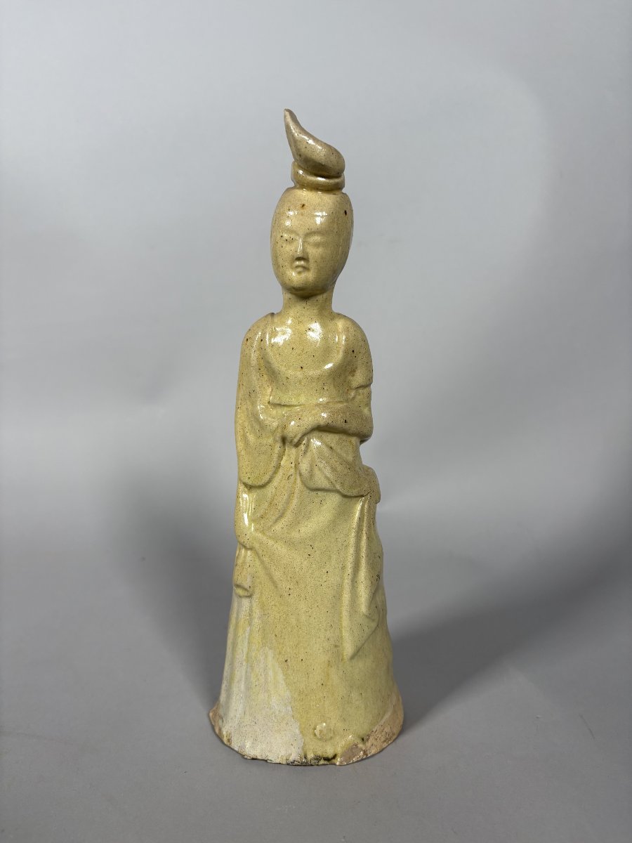 Sculpture d'un dame de cour Sui dynasty  (581-618) Chine terre cuire glaçuré