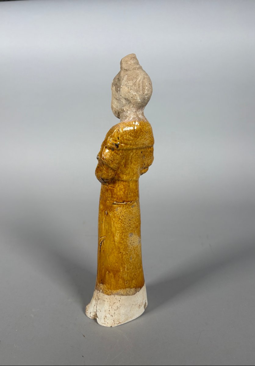 Sculpture d'une dame de cour Mingqi Chine Dynastie Tang (618-907)-photo-2