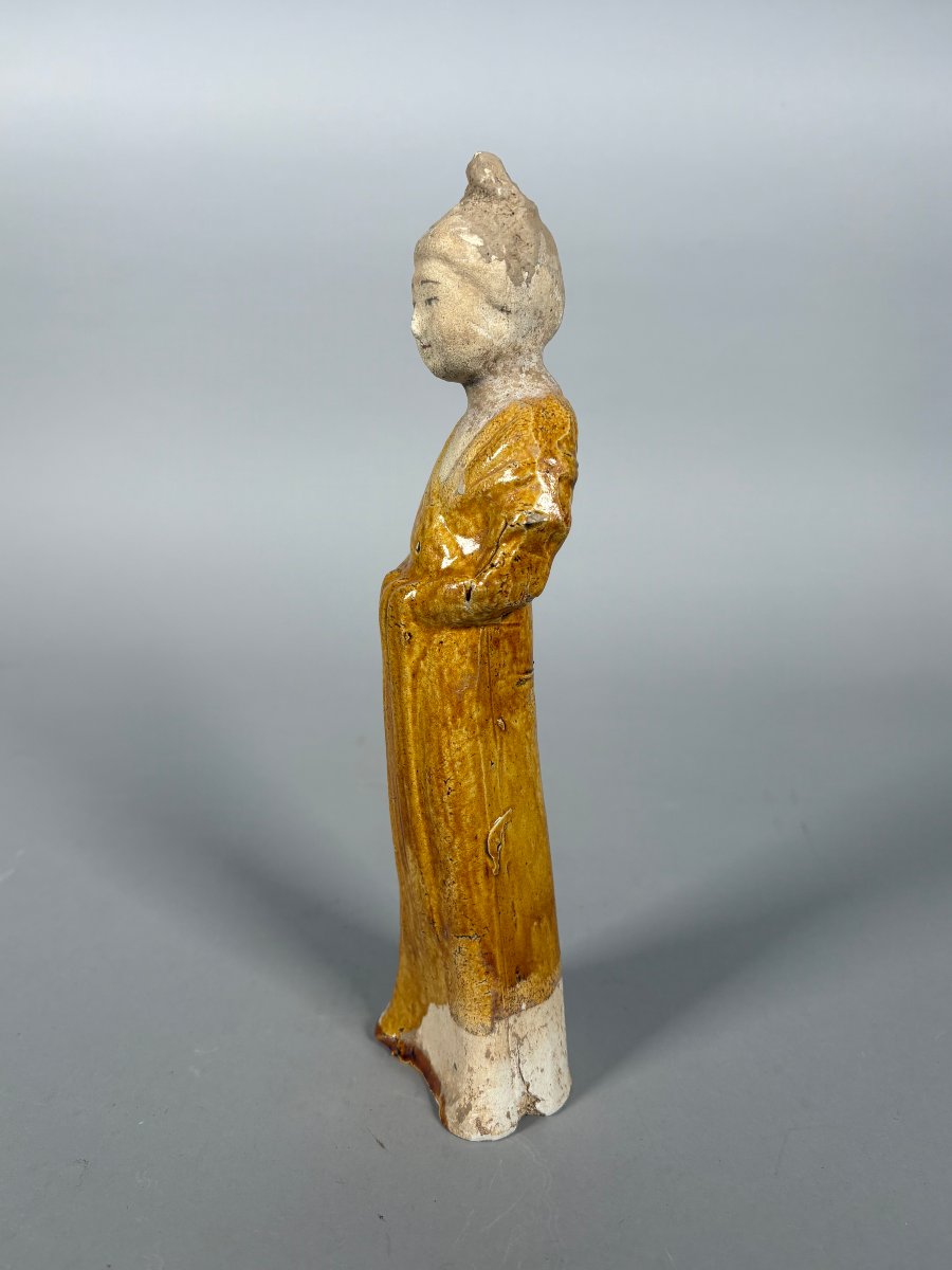 Sculpture d'une dame de cour Mingqi Chine Dynastie Tang (618-907)-photo-3