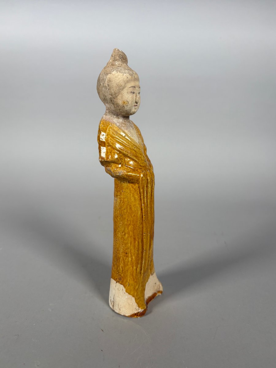 Sculpture d'une dame de cour Mingqi Chine Dynastie Tang (618-907)-photo-2