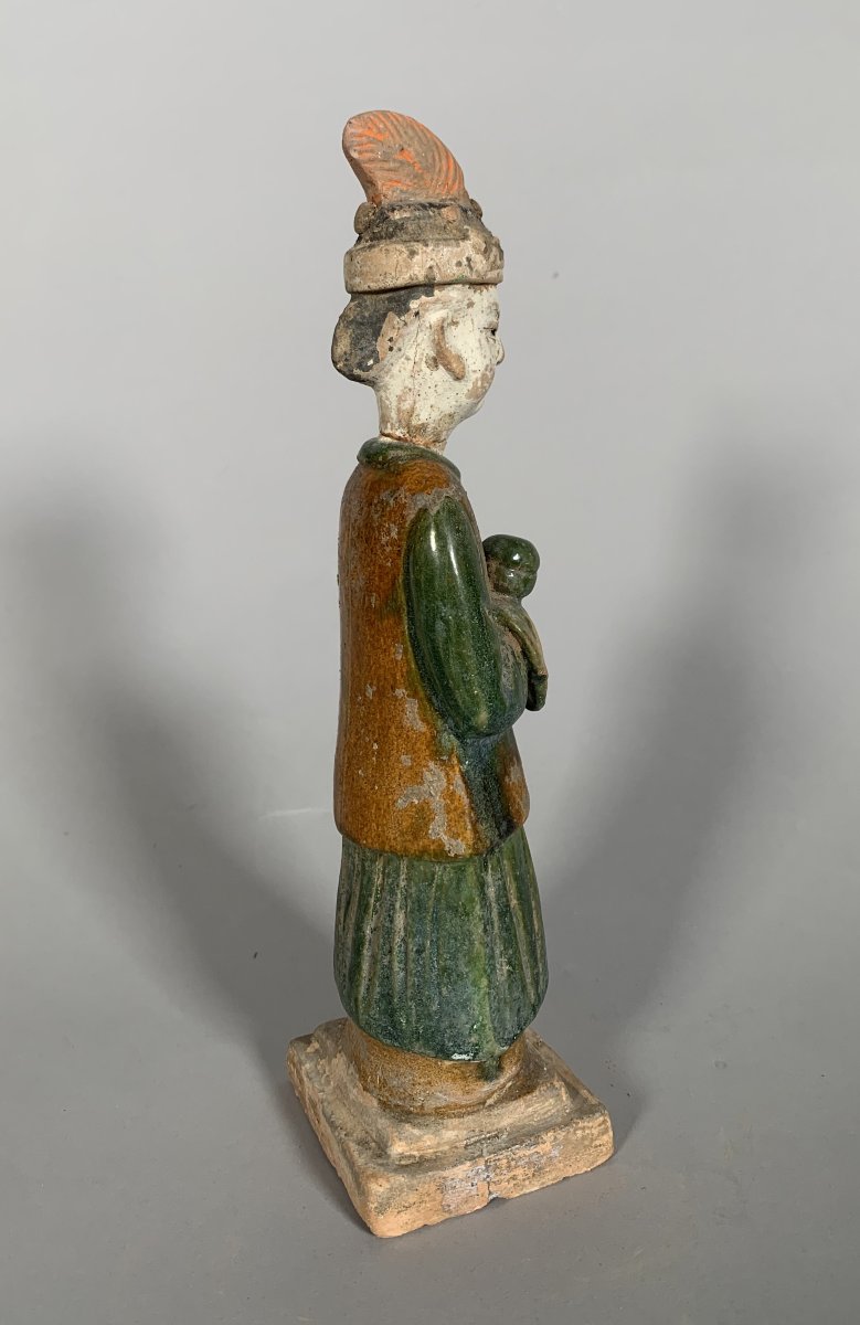 Sculpture d'un serviteur Mingqi Chine Dynastie Ming (1368-1644)-photo-1